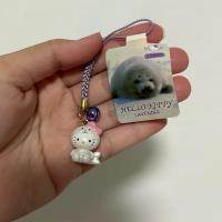ราคา (งานแท้ สินค้ามือสองจากญี่ปุ่น) พวง พกจ พวงกุญแจ โมเดล คิตตี้ kitty sanrio ซานริโอ้ ชุด แมวน้ำ Sanrio Hello Kitty (25640603592)