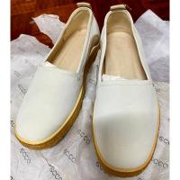 ราคา ECCO Women's Crepetray White Slip on Loafer (43878520014)