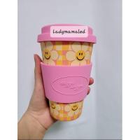 ราคา พร้อมส่งสีชมพูWiggle Wiggle Bamboo Eco Mug Cup ส (16978842780)