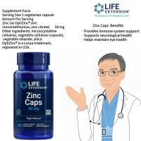 ราคา Life Extension Zinc Caps 50 mg 90 vegetarian capsules Item # 01813 (53802454798)