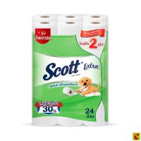 ราคา สก๊อตต์ เอ็กซ์ตร้า กระดาษชำระแบบม้วน แพ็ค 24 ม้วน (49359152085)