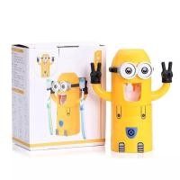 ราคา คนตัวเล็กสีเหลืองที่ระเบิดได้บีบสิ่งประดิษฐ์ยาสีฟันเครื่องบีบยาสีฟันสำหรับเด็กอัตโนมัติที่วางแปรงสีฟันที่วางแปรงสีฟัน (8156116778)