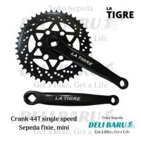ราคา La Tigre Crank single speed 44T BLACK กล่องเกียร์หน้าเพลา รุ่น fixie bike มินิ (57710400584)