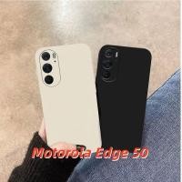 ราคา ขายร้อนสําหรับ Motorola Edge 50 เคสซิลิโคน Full Case Classic Solid Color Phone Case Cover Sense of premium (44659488737)