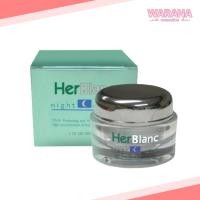 ราคา Herblanc Night Cream เฮอร์บลัง ไนท์ ครีม 30g./50g. ของแท้ 100% (9493438175)