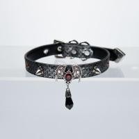 ราคา Gothic Punk Dark Collar choker Original Little Red Design Collar Little Red Book TK (49060348574)