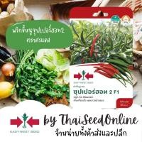 ราคา GGEW เมล็ดพันธุ์ซฟ พริกขี้หนูลูกผสม ซุปเปอร์ฮอท 2 150เมล็ด HOT PEPPER SUPERHOT 2 ตราศรแดง (567650896)