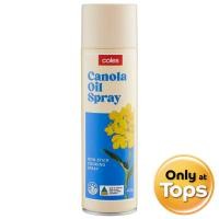 ราคา โคลส์น้ำมันเรพซีดผ่านกรรมวิธีแบบสเปรย์ 400กรัม Coles Canola Oil Spray 400g. [หมายเลขบาร์โค้ด 9300601202317 ] (57958010040)