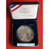 ราคา เหรียญที่ระลึก Dollar America Buffalo ปี 2001-P (เงินขัดเงา) (14796978539)