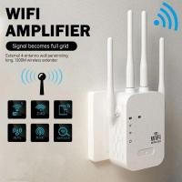 ราคา Wifi 300Mbps/2.4G Repeater ไร้สาย Wifi Range Extender Router Repeater สัญญาณ Booster เครื่องขยายเสียงสัญญาณ Booster 4 เสาอากาศ (57553307636)