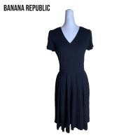 ราคา Banana Republic เดรสแขนสั้นสีดำ (22083891632)