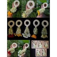 ราคา พวงมาลัย​ไหมพรม​อุบะมะลิซ้อนดอกจำปี, ดอกจำปา, ดอกมะลิ, ดอกดาวเรือง, ดอกกุหลาบ​ (20387937579)