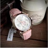 ราคา GEDI Watch หน้าปัดสไตล์ MK สุดฮิต สายหนังสีชมพู-สินค้าของแท้ พร้อมกล่องแบรนด์ กันน้ำได้ (1271966542)