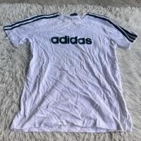 ราคา เสื้อยืดสีขาวแถบเขียวเข้มแบรนด์ Adidas ป้ายติดไซส์ L ของแท้ 100% (57956986723)