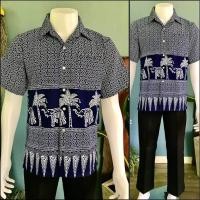 ราคา #เสื้อหม้อฮ่อมซาฟารียพิมพ์ลาย (6461695624)
