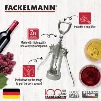ราคา ที่เปิดขวดไวน์ 2 แขน + ที่เปิดขวด รุ่น Fackelmann Korkenzieher Wing Corkscrew 4008033497855 (52353433441)
