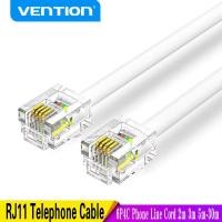 ราคา Vention RJ11 โทรศัพท์สาย RJ11 ชายชาย 6P4C โทรศัพท์สายสําหรับ DSL โมเด็ม คําตอบเครื่อง Caller ID Fax โทรศัพท์สายไฟ (55255643928)