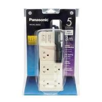 ราคา Panasonic ปลั๊กพ่วง 5 เต้ารับ สายไฟยาว 3 เมตร รุ่น WCHG 28352 (1903612779)