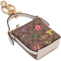 ราคา COACH พวงกุญแจกระเป๋าจิ๋ว ขนาด 3 นิ้ว 1 ซิปทอง ของแท้ ; มือ 2 (28617350472)