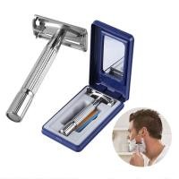 ราคา เครื่องโกนหนวด Classic Mens Safety Razor T-type Razor สําหรับผู้ชาย (45060435459)
