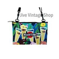 ราคา กระเป๋าสะพาย MARTINI ใช้เป็น crossbody ใบเล็กน่ารักน้ำหนักเบา พิมพ์ลายแก้ว ในงานปาร์ตี้ ผ้าไนลอน มือสองจากตู้ญี่ปุ่น (25525302659)