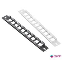 ราคา GHJBF] Network 10-Port 1U Empty nk Patch Panel สําหรับ Standard Keystone Ra Mount Network Cable Management สนคค (56104943922)