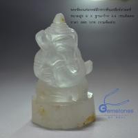ราคา พระพิฆเนศ แกะสลักจากหินเคลียร์ควอตซ์ หรือหินจุยเจีย ขนาดสูง 6 X ฐานกว้าง 3.65 เซนติเมตร (13921200433)