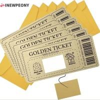 ราคา INEWPEONY Golden Ticket Scratch- Card, with Envelope Scratch Ticket Concert Ticket, Party Favor Raffle Gift Scratch- Card for Birthday (52509541484)