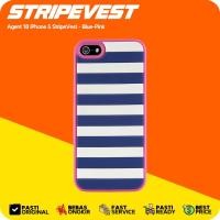 ราคา Casing Softcase Agent 18 iPhone 5 StripeVest สีฟ้า/ชมพู (48952196442)