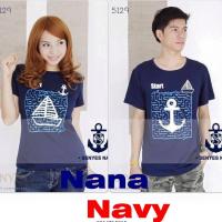 ราคา เสื้อคอกลมสีกรมลายเขาวงกตเรือใบสมอ ยี่ห้อ Senyes (หญิง XL) (16948713712)
