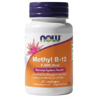 ราคา Vitamin B-12 w/ Folate 5,000 mcg (60/120 Lozenges) by NOW Foods (57957512469)