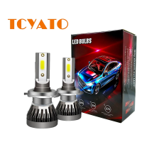 ราคา TCYATO 2PCS C1 36W 7600LM LED ไฟหน้ารถหลอดไฟ Hi/Lo Beam H4 H7 H11 9005 9006 (24123031106)