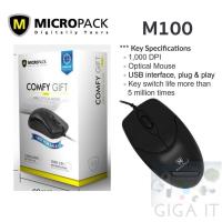 ราคา MicroPack M100 USB Cable Optical Mouse (Black) ประกัน 1 ปี (28509132975)