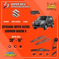 ราคา Suzuki Karimun Wagon R Conventional Car Windshield Wiper Package 1 ชุดด้านหน้าด้านหลังฟรี 5 โบนัส (57210288726)