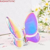 ราคา RADIANTSYNC เครื่องประดับผีเสื้อคริสตัล, งานฝีมือโปร่งใส Lucky ตุ๊กตาผีเสื้อ, รุ่นผีเสื้อที่มีสีสัน Nordic รูปปั้นผีเสื้อหัตถกรรมตกแต่งตาราง (40179614674)