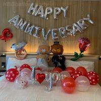 ราคา ลูกโป่งครบรอบHappy Anniversary ป้ายAnniversary, Marry Me, I Love You, Bride to be, Happy Wedding ลูกโป่งจัดห้องหองานแต่ง (24037604477)