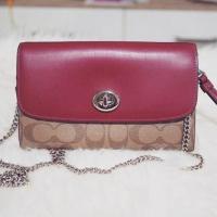 ราคา COACH CHAIN CROSSBODY IN SIGNATURE CANVAS (4813728198)