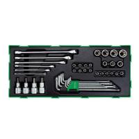 ราคา GTB4006 ชุดบ็อกซ์ประแจดาว 40ชิ้น TOPTUL 40PCS - Star & Tamperproof Socket Wrench Set (25438013799)