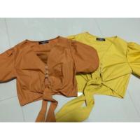 ราคา เสื้อเอวลอย แขนพองงง (2707317247)