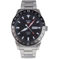 ราคา Seiko 5 Sports Automatic นาฬิกาข้อมือผู้ชาย สีเงิน สายสเตนเลสรุ่นSRP669K1 (340080801)