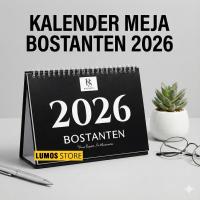 ราคา ปฏิทินตั้งโต๊ะ Bostanten 2026 - ดีไซน์เรียบหรูที่เต็มไปด้วยผลิตภัณฑ์สะสม JNT 2026 (43377704364)