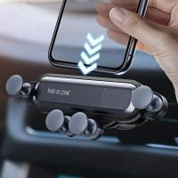ราคา ที่วางโทรศัพท์ในรถยนต์สําหรับรถยนต์ Air Vent Mount โทรศัพท์มือถือสนับสนุนสําหรับ 4.7-6.5 นิ้วสําหรับ IPhone Samsung โลหะแรงโน้มถ่วงที่วางโทรศัพท์ (41764234815)