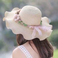 ราคา หมวกไปทะเล หมวกสานปีกกว้าง คาดด้วยเชือกดอกไม้ตรงกลาง แฟชั่นทันสมัย ใส่เที่ยว กันแดด เก๋ๆ ชิคๆ พร้อมส่ง........ (2285063776)