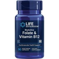 ราคา ส่วนขยายชีวิต BioActive Folate & Vitamin B12 ส่งเสริมหัวใจ สมอง & GI Tract สุขภาพ ไม่ใช่จีเอ็มโอ ปราศจากกลูเตน มังสวิรัติ 90 แคปซูล (57302475081)