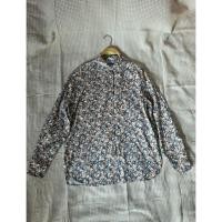 ราคา เสื้อเชิ้ตลายสีน้ำตาลดำขาวคอปกกระดุมหน้าแขนยาวงานสวยไซส์Lอก44ยาว29.5(งานมือสอง)36 (57959506844)