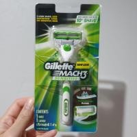 ราคา Gillette mach 3 sensitive ยิลเลตต์ มัค ทรี เซนซิทีฟ ใบมีดโกนพร้อมด้าม (11465684555)
