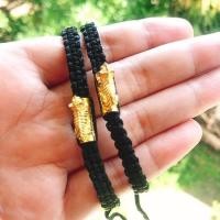 ราคา สร้อยข้อมือตะกรุดเสือ หลวงพ่อเปิ่น วัดบางพระ (9553619249)