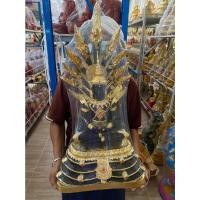 ราคา พระนาคปรก พระจักรพรรดิ์ทรงเครื่อง องค์ใหญ่มากอลัง ปิดทองเคอร่าม สูง 25 นิ้ว หน้าตักพระ 9 นิ้ว ผ่านพิธีปลุกเสกแล้ว สีดำ (19511351685)