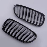 ราคา 1 คู่พลาสติกรถ Glossy สีดําด้านหน้า Kidney Grilles fit สําหรับ BMW Z4 E85 E86 Coupe 2DR 2003 2004 2005 2006 2007 2008 51137051957 (48109344966)