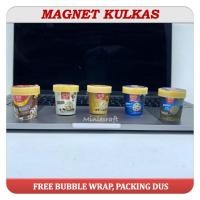 ราคา MINIATURE FRIDGE MAGNET ICE CREAM CUP ผลิตภัณฑ์ติดผนัง ICE VANILLA CHOCOLATE CUP (46052171996)